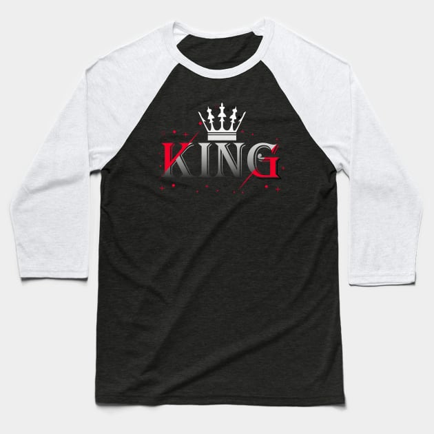 Father's Day, The King of the House Baseball T-Shirt by Cds Design Store